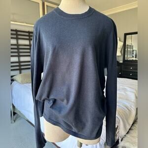 Inhabit blue lightweight crewneck sweater, size XL